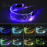 Led Luminous Glasses Electronic Visor Light Up Prop For Festival Ktv Bar Party Performance Children