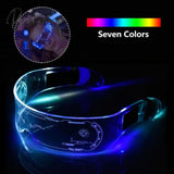 Led Luminous Glasses Electronic Visor Light Up Prop For Festival Ktv Bar Party Performance Children