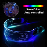 Led Luminous Glasses Electronic Visor Light Up Prop For Festival Ktv Bar Party Performance Children