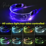 Led Luminous Glasses Electronic Visor Light Up Prop For Festival Ktv Bar Party Performance Children