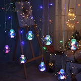 Led Wishing Ball Curtain String Lights Fairy Garland Window Bedroom Wedding New Year Christmas