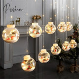 Led Wishing Ball Curtain String Lights Fairy Garland Window Bedroom Wedding New Year Christmas