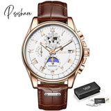 Lige Fashion Automatic Date Men Quartz Watches Top Brand Luxury Male Clock Chronograph Sport Mens