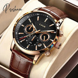 Lige Fashion Automatic Date Men Quartz Watches Top Brand Luxury Male Clock Chronograph Sport Mens