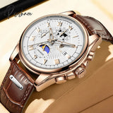 Lige Fashion Automatic Date Men Quartz Watches Top Brand Luxury Male Clock Chronograph Sport Mens