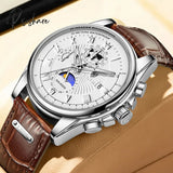 Lige Fashion Automatic Date Men Quartz Watches Top Brand Luxury Male Clock Chronograph Sport Mens