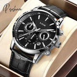 Lige Fashion Automatic Date Men Quartz Watches Top Brand Luxury Male Clock Chronograph Sport Mens