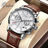 Lige Fashion Automatic Date Men Quartz Watches Top Brand Luxury Male Clock Chronograph Sport Mens