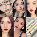 Lip Gloss 8 Colors Nude Matte Chocolate Lipstick Waterproof Long Lasting Women Red Tint Velvet