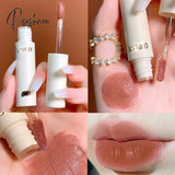Lip Gloss 8 Colors Nude Matte Chocolate Lipstick Waterproof Long Lasting Women Red Tint Velvet