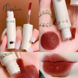 Lip Gloss 8 Colors Nude Matte Chocolate Lipstick Waterproof Long Lasting Women Red Tint Velvet