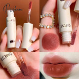 Lip Gloss 8 Colors Nude Matte Chocolate Lipstick Waterproof Long Lasting Women Red Tint Velvet