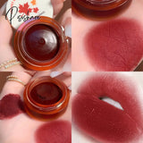 Lip Mud Velvet Matte Gloss Misty Lipstick Soft Waxy Long Lasting Glaze Sexy Lipstick With Brush 6