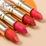 Lipsticks 7 Color Moisturizing Fine Glitter Lipstick Waterproof Long Lasting Makeup Lips Cosmetic