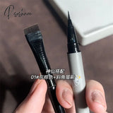 Liquid Eyebrow Pencil Ultra Thin Head Outline Enhancers Lying Silkworm Eyeliner Sweat-Proof 001 And