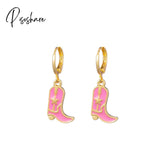 Lost Lady New Fashion Flower Strawberry Butterfly Hoop Earrings Alloy Jewelry Wholesale Direct