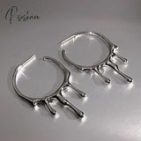 Lost Lady New Fashion Trend Personality Water Drop Earrings Same Model Women’s Alloy Jewelry