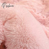 Luxury Autumn Winter Warm Pink Bedding Set Plush Kawaii Mink Velvet Queen Duvet Cover With Sheets