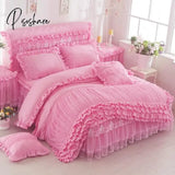 Luxury Bedding Sets Lace Home 3 Pcs Duvet Cover Comforter Cotton Bedding Sets Queen/King Soft Duvet Cover Beds with pillowcases