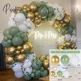 Macaron Green Balloon Garland Arch Kit Jungle Safari Theme Birthday Party Decorations Kids Wedding