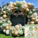 Macaron Green Balloon Garland Arch Kit Jungle Safari Theme Birthday Party Decorations Kids Wedding