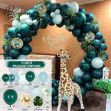 Macaron Green Balloon Garland Arch Kit Jungle Safari Theme Birthday Party Decorations Kids Wedding