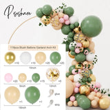 Macaron Green Balloon Garland Arch Kit Jungle Safari Theme Birthday Party Decorations Kids Wedding