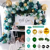 Macaron Green Balloon Garland Arch Kit Jungle Safari Theme Birthday Party Decorations Kids Wedding