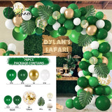 Macaron Green Balloon Garland Arch Kit Jungle Safari Theme Birthday Party Decorations Kids Wedding