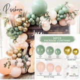 Macaron Green Balloon Garland Arch Kit Jungle Safari Theme Birthday Party Decorations Kids Wedding