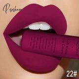 Makeup Lipstick Matte Brown Nude Black Color Liquid Lip Gloss Batom Maquiagem 22