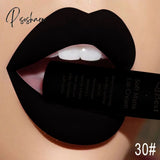 Makeup Lipstick Matte Brown Nude Black Color Liquid Lip Gloss Batom Maquiagem 30