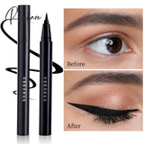 Matte Black Liquid Eyeliner Waterproof Pencil Long-Lasting Last Lower Eyelash Pen Quick-Dry No