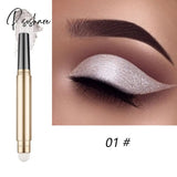 Matte Color Eye Shadow Pen Liner Pencil Glitter Metallic Eyeshadow Stick Mother Of Pearl Dark