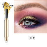 Matte Color Eye Shadow Pen Liner Pencil Glitter Metallic Eyeshadow Stick Mother Of Pearl Dark