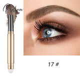 Matte Color Eye Shadow Pen Liner Pencil Glitter Metallic Eyeshadow Stick Mother Of Pearl Dark