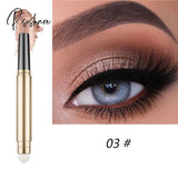 Matte Color Eye Shadow Pen Liner Pencil Glitter Metallic Eyeshadow Stick Mother Of Pearl Dark