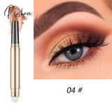 Matte Color Eye Shadow Pen Liner Pencil Glitter Metallic Eyeshadow Stick Mother Of Pearl Dark