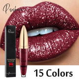 Matte Glitter Liquid Lipsticks Diamond Shiny Lip Gloss Waterproof Long Lasting Pearl Lipgloss Women