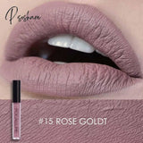 Matte Lipgloss Sexy Liquid Lipstick Long Lasting Waterproof Cosmetic Beauty Keep 24 Hours Makeup 15