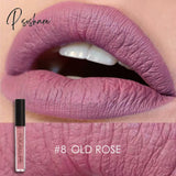 Matte Lipgloss Sexy Liquid Lipstick Long Lasting Waterproof Cosmetic Beauty Keep 24 Hours Makeup 8