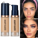 Matte Liquid Face Foundation Long Wear Oil Control Full Coverage Concealer Waterproof Contour Makeup