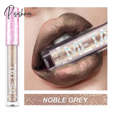 Matte Metal Liquid Lipstick 12 Color Waterproof Nude Metallic Lip Gloss Long-Lasting Not Fading