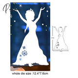 Merry Christmas Angel Fawn Metal Cutting Dies Stencils For Diy Scrapbooking Decorative Embossing