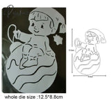 Merry Christmas Angel Fawn Metal Cutting Dies Stencils For Diy Scrapbooking Decorative Embossing