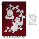 Merry Christmas Angel Fawn Metal Cutting Dies Stencils For Diy Scrapbooking Decorative Embossing