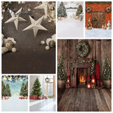 Merry Christmas Photography Backdrop Baby Family Portrait Party Decor Photographic Background