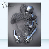 Metal Figure Statue Art Canvas Painting Romantic Abstract Posters And Prints Wall Pictures Modern