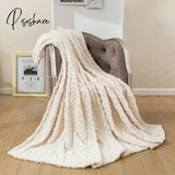 Milky Color Simple Single-Layer Tower Skin Fleece Blanket Nap Spring And Summer Air Conditioning