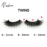 Mink Lash Handmade Winged Faux Eyelashes Natural Long Lashes For Eyelash Extension Eye End Lengthen